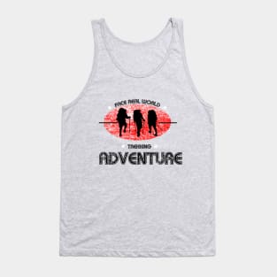 Trekking and Hiking Fun Adventure world Tank Top